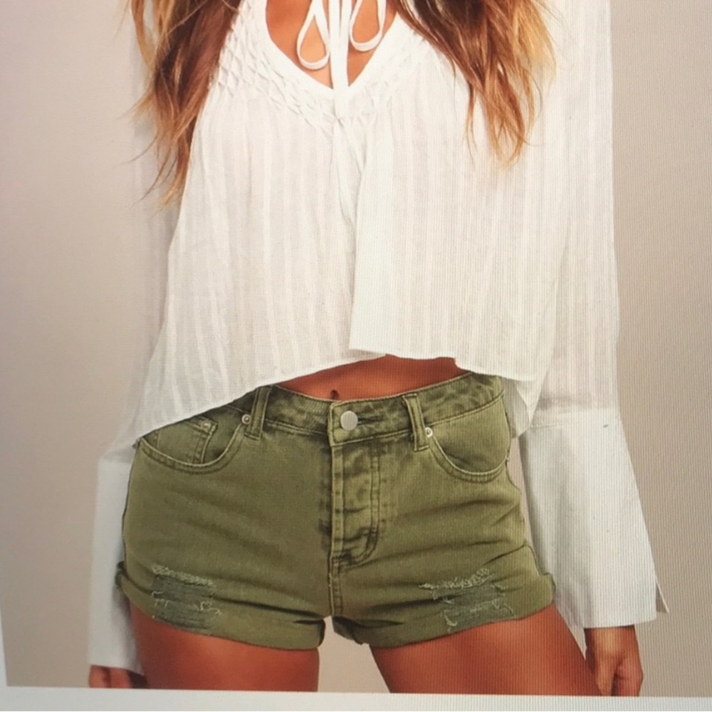 Emory Park Olive Green Shorts